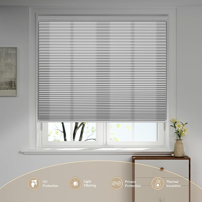 Boolegon Motorized Blinds with Remote, Light Filtering Smart Blinds, Automatic - Image 2