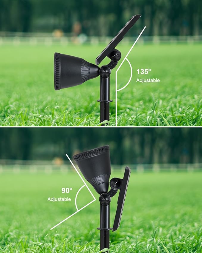 Solar Powered Spot Lights Outdoor Waterproof Super Bright LED Yard Spotlights - Image 8