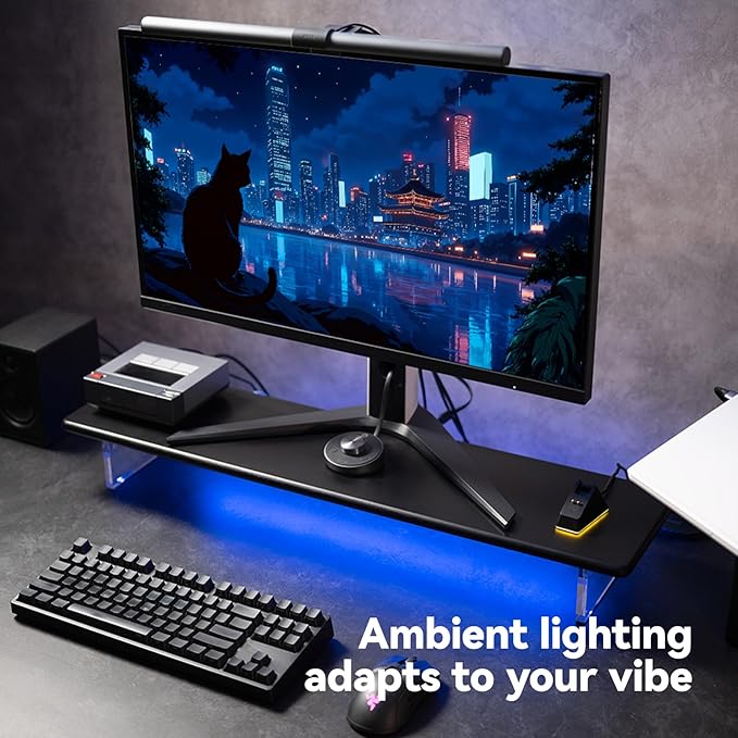 ROCDEER Bamboo Monitor Stand Riser - Image 3