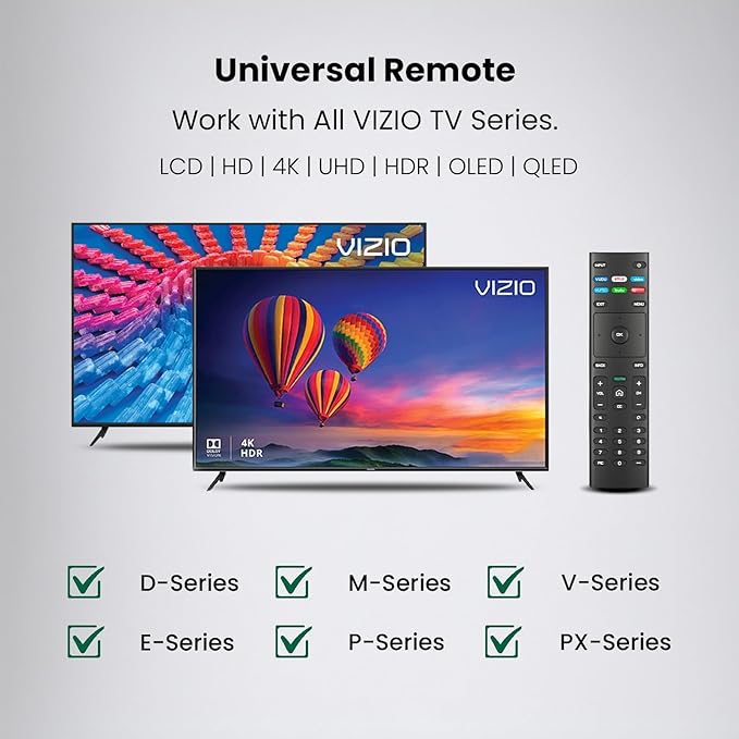 Replacement Remote Control for VIZIO Smart TV, Compatible - Image 2