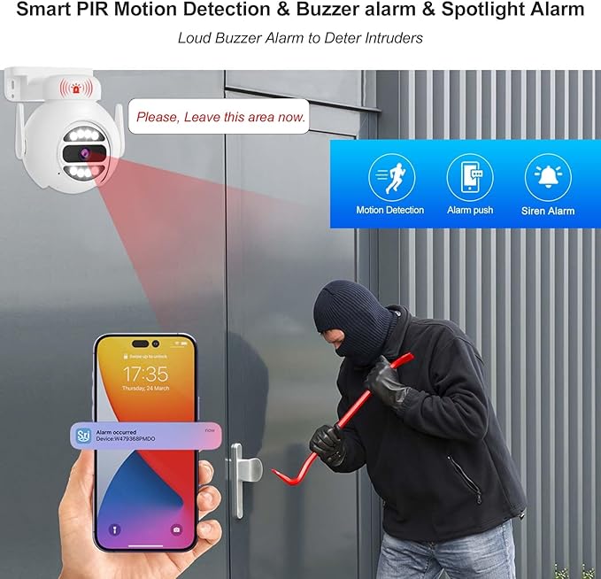 8CH Plug&Play Wireless Cameras for Home Security, 4x1920P 5MP IP67 IR&Full - Image 3