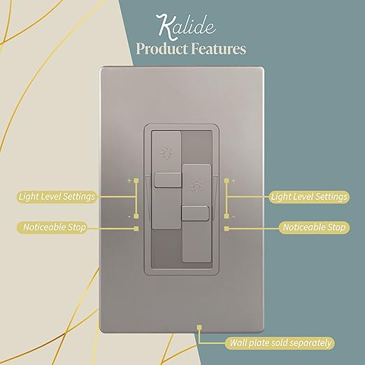 TOPGREENER Elite Series Kalide Dual Load Dimmer Light Switch, Double LED Dimmer - Image 4