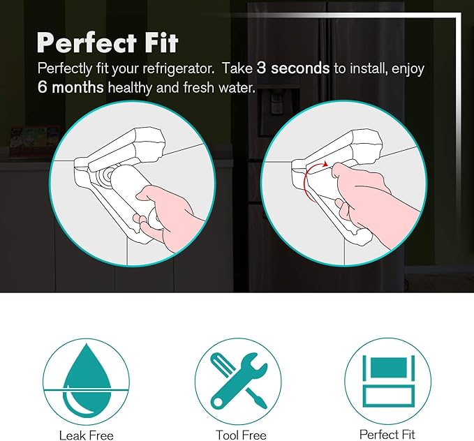ICEPURE PLUS NSF/ANSI 53 Certified UKF8001 Refrigerator Water Filter, Compatible - Image 6