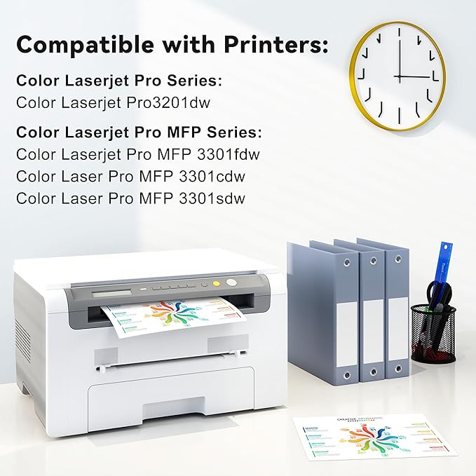 218X Toner Cartridges 4Pack MFP 3301fdw 3201dw Toner Compatible - Image 2