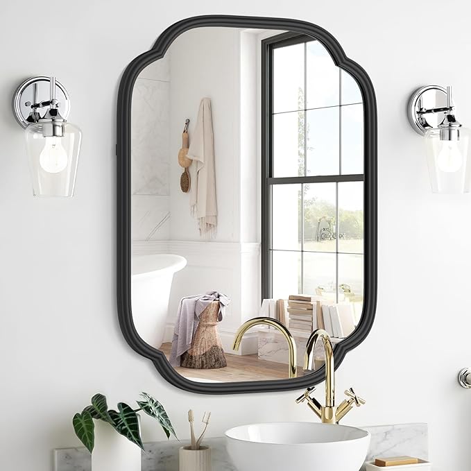 Black Bathroom Mirror for Wall - Image 2
