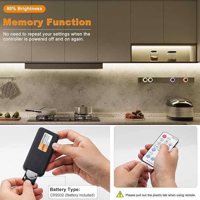 PAUTIX RF Remote Dimmer for Single Color LED Strip Lights, 18-Key Wireless - Image 6