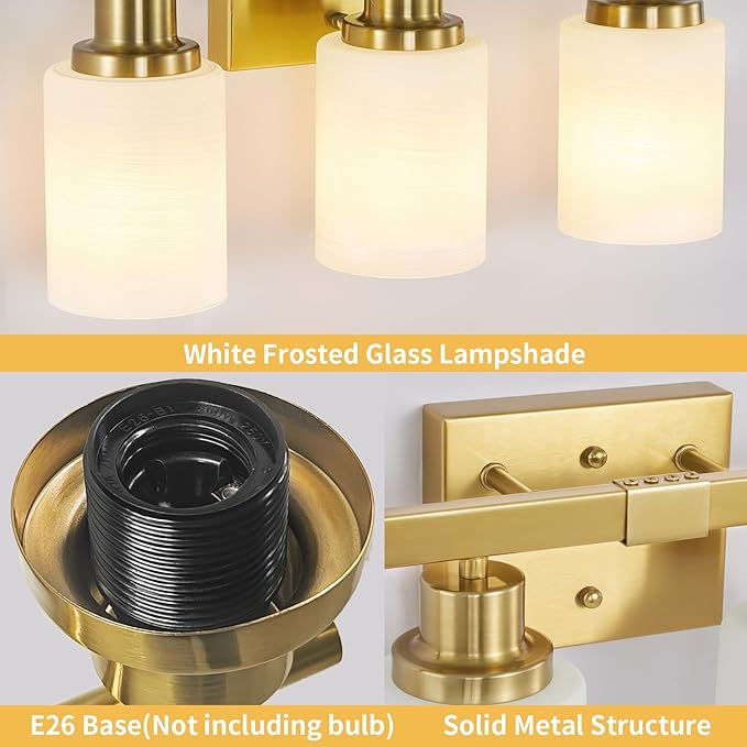 DIKAIDA 6 Light Gold Bathroom Vanity Light - Image 4