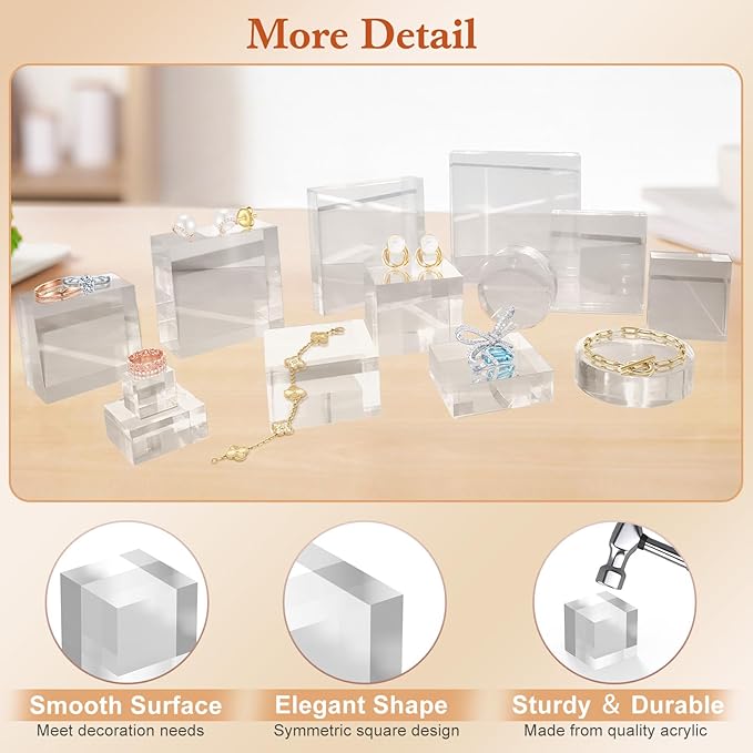 SAMYUCHO Acrylic Base 8 Pieces Acrylic Blocks - Image 7