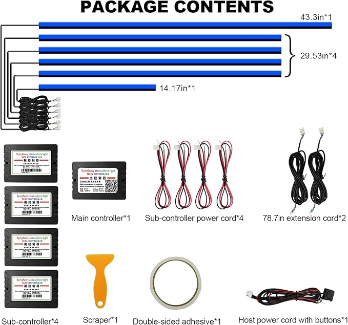 Acrylic Interior Car LED Strip Light - Image 5