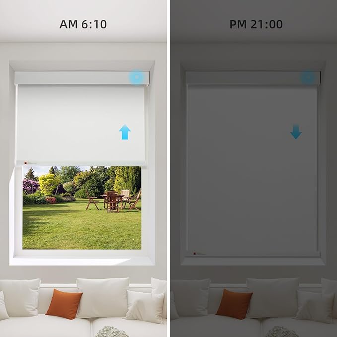 ZSTARR Motorized Smart Blind for Window, Automatic Blackout Roller Shade - Image 3