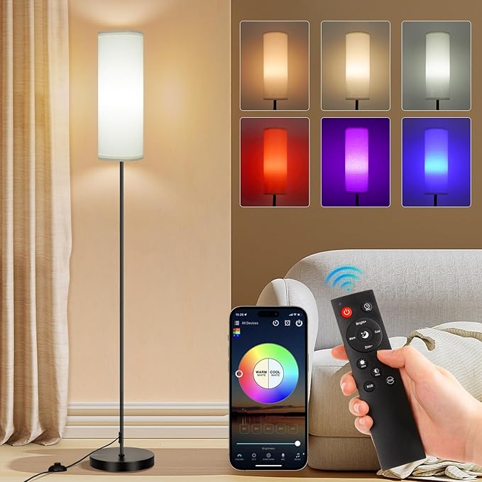 FRIDEKO HOME Floor Lamp, Color Changing Ambient Lighting by FRIDEKOHOME