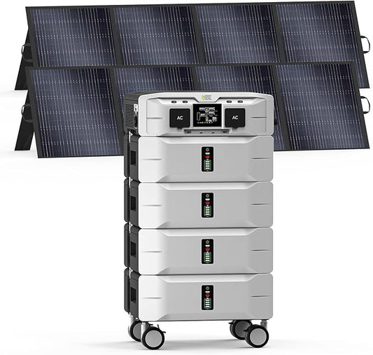 IEE SP5000 Solar Generator 5000W, 10.24kWh Power Station by EnerVikSolargeneratorforhomeuse