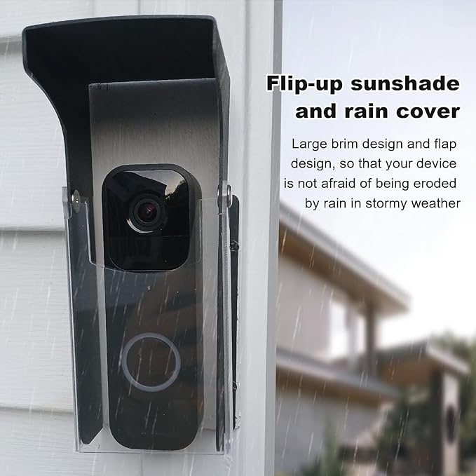 "Black Doorbell Rain Cover - Image 8