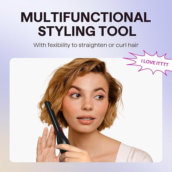 Wavytalk 3/10" Small Flat Iron, Pencil Flat Iron - Image 3