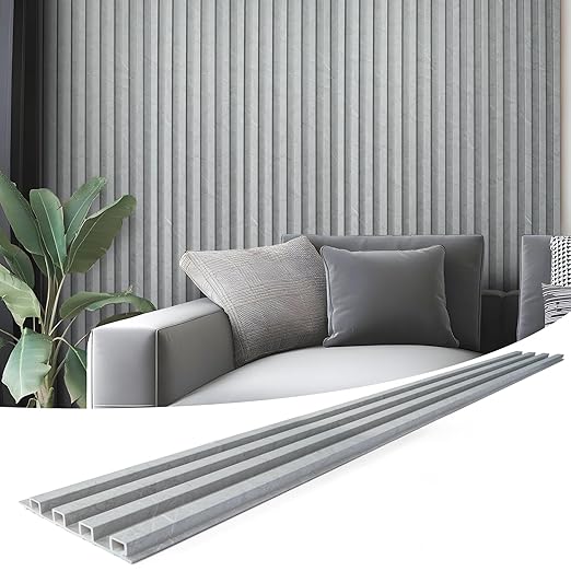 Art3d 8-Pack WPC Slat Wall Panel by Art3d