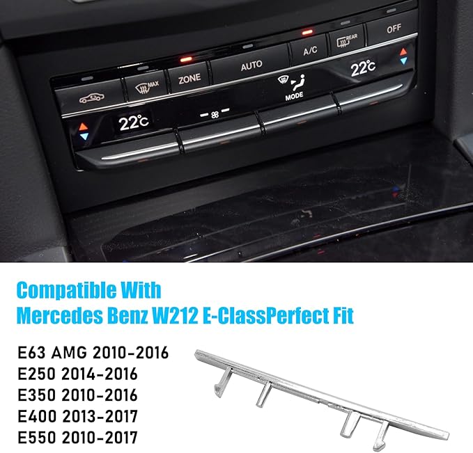 Jaronx Compatible with Mercedes Benz AC Button Trim E Class W212, Temperature - Image 6