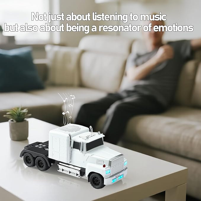 WSTER American Truck Bluetooth Speaker, Retro Car Model，Portable Wireless - Image 4