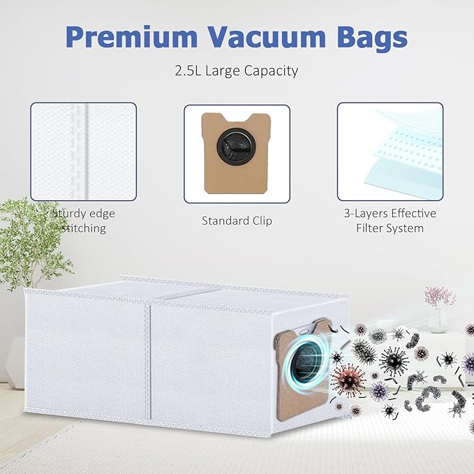 Replacement Parts Kit for eufy Omni C20 Robot Vacuum Accessories, 2 Roller - Image 8
