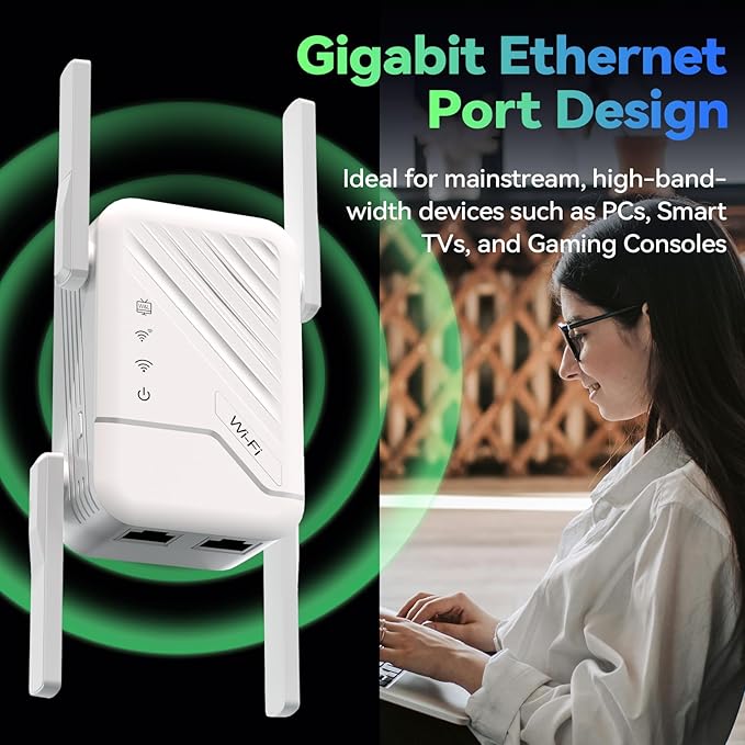 2026 Best WiFi Extender Signal Booster, Internet Extender Covers Up to 13389 - Image 8