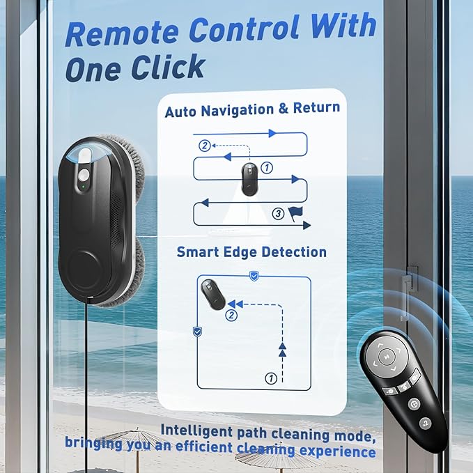 KKI Window Cleaning Robot, Automatic Window Cleaner Robot, Dual Spray, Max - Image 6