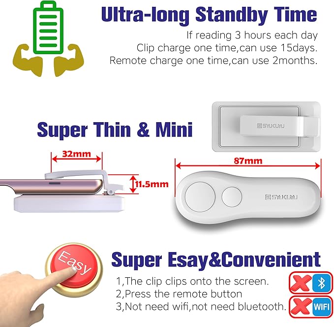 SK SYUKUYU RF Remote Control Page Turner - Image 6
