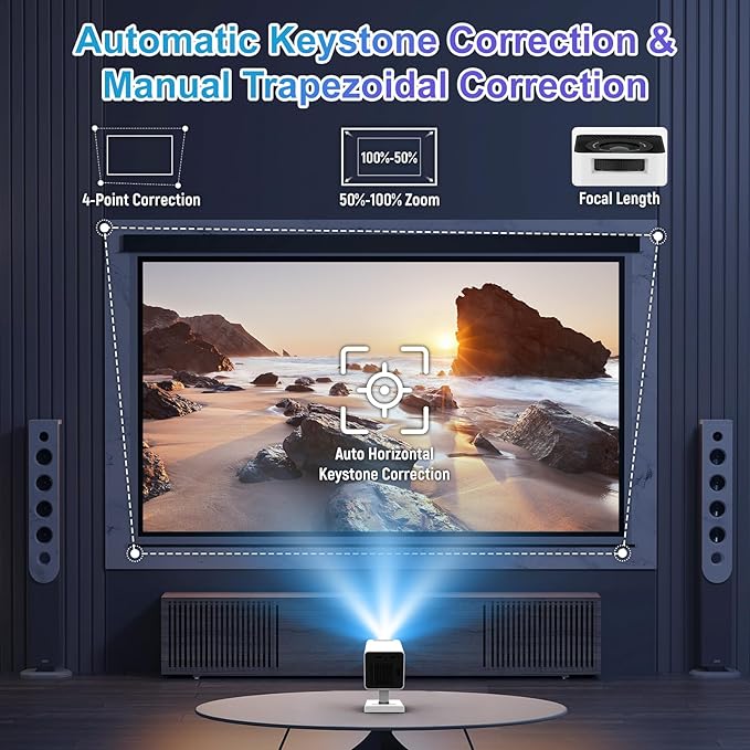 Mini Projector｜Portable Projector 1080P/4K Support｜Smart Projector - Image 4