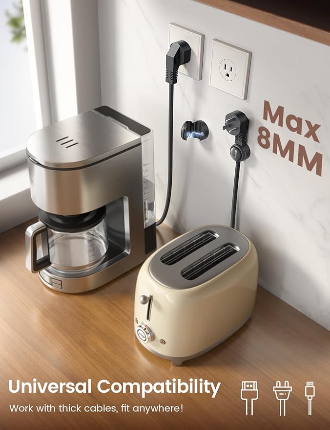8Pack Magnetic Cord Organizer Cable Clips - Image 4