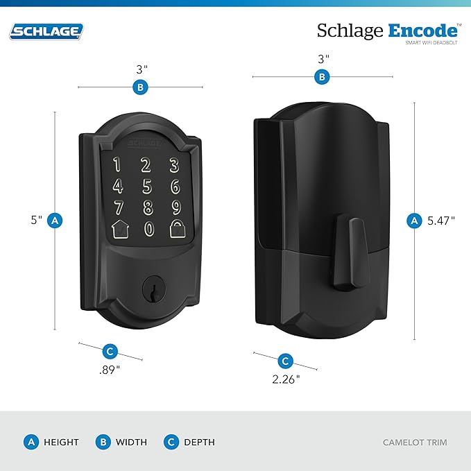 Schlage Encode Smart WiFi Deadbolt Lock - Image 3