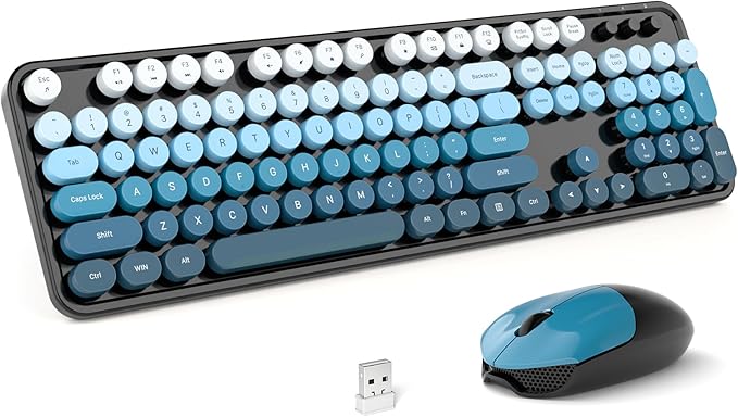MOFII Wireless Keyboard and Mouse Combo, Full Size 2.4G Plug and Play by MOFII