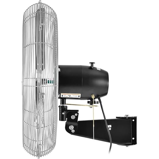Global Industrial Deluxe Wall Mount Fan, Fixed and Oscillating Head, 3 Speed - Image 2