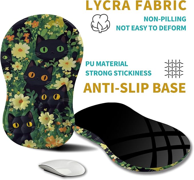 Hokafenle Ergonomic Mouse Pad Wrist Support, Wrist Rest Mousepad - Image 5