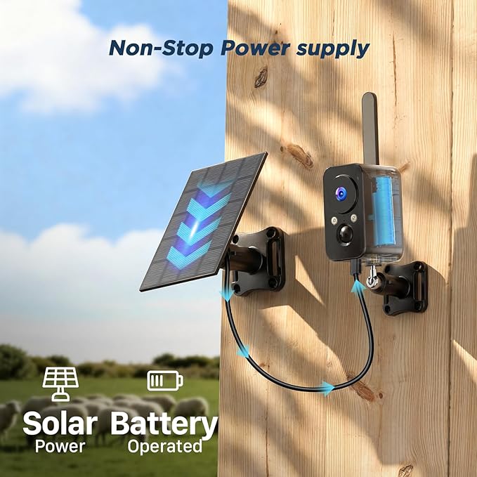 IHOXTX 4G SIM Cellular Security Cameras Wireless Outdoor/Indoor - Image 3