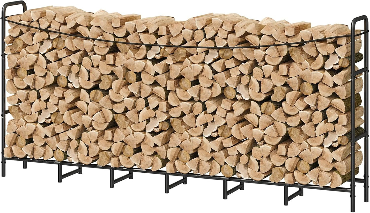 heavy duty firewood rack, metal log holder for, main product view