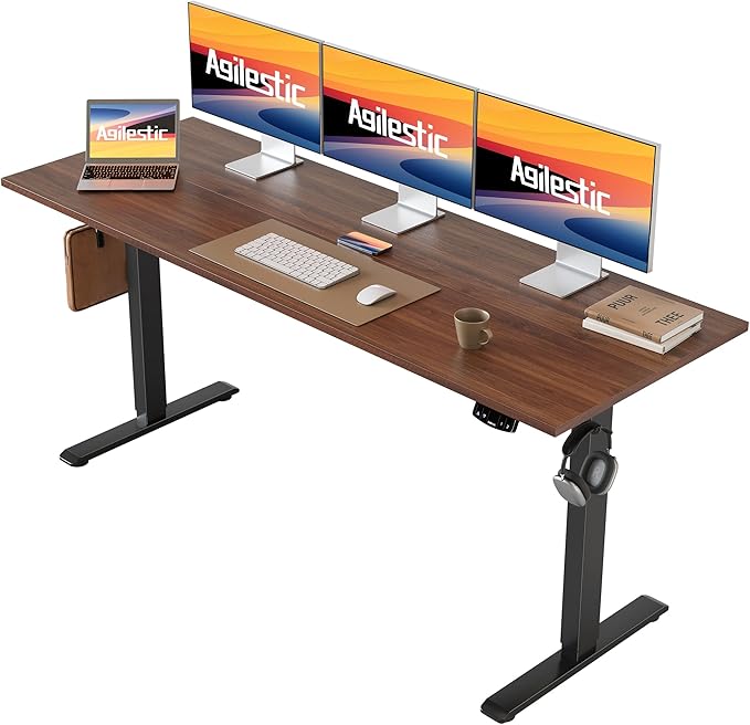 Agilestic Electric Standing Desk, 63 x 24 Inches Height Adjustable Desk by Agilestic