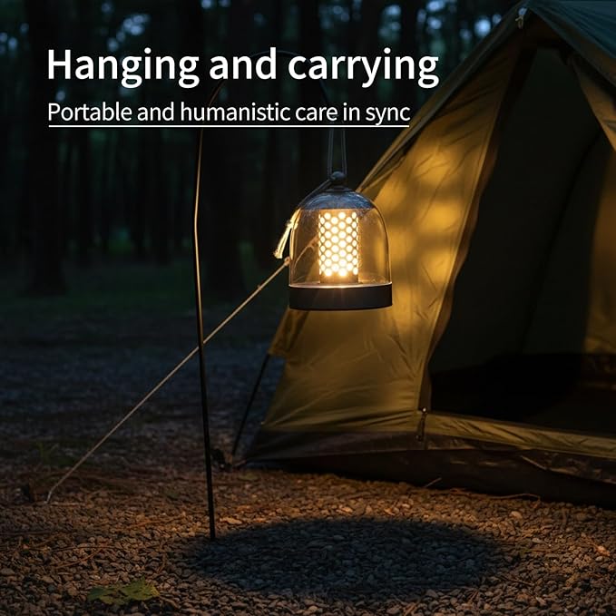 MKLK Camping Lantern, IPX4 Waterproof Touch Control LED Night Light, USB - Image 5