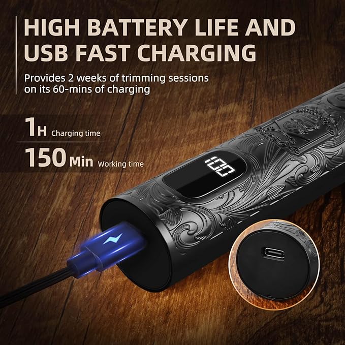 Ufree Beard Trimmer for Men, Electric Razor Shavers, Cordless Hair Clippers - Image 6