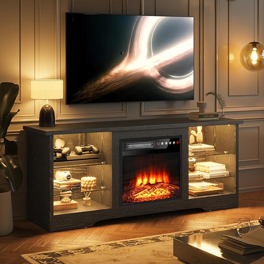 VITESSE 58 Inches Fireplace TV Stand by Vitesse