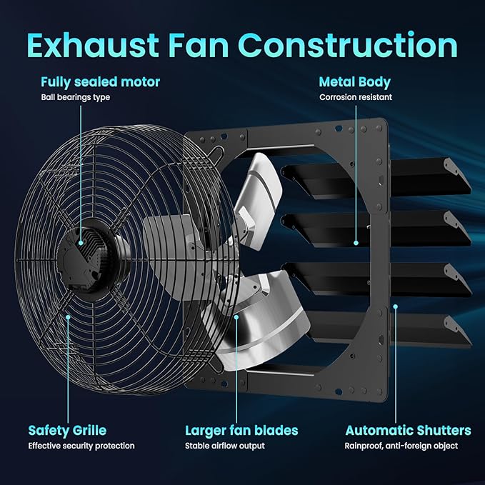 HG Power 14 Inch Attic Fan - Image 5