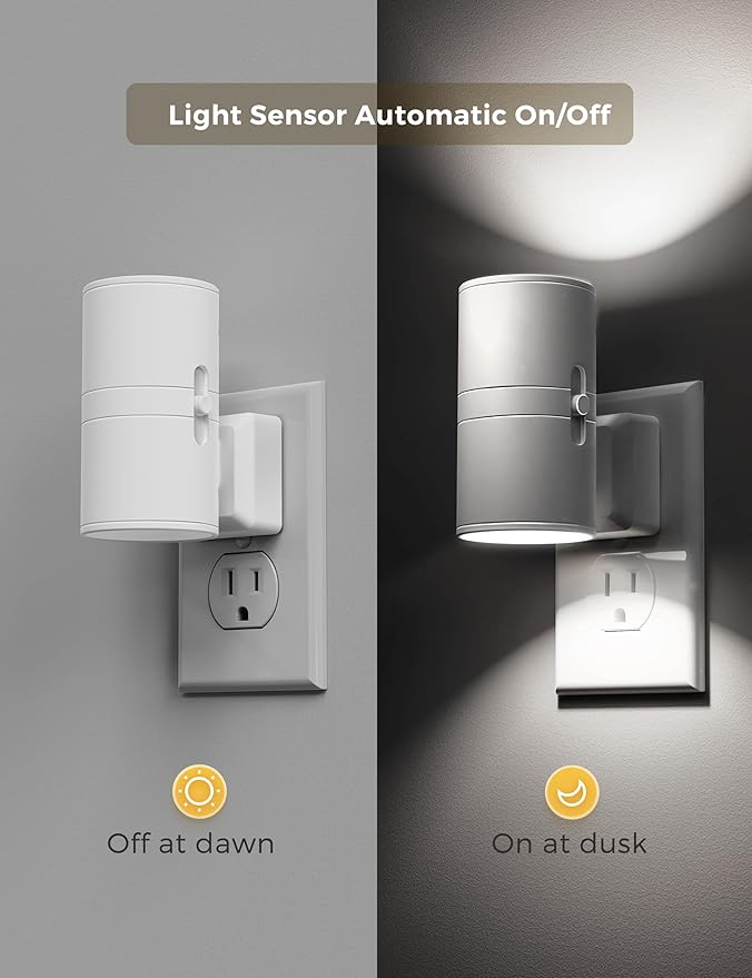 L LOHAS LED Bright Night Light, Night Lights Plug into Wall, Daylight White - Image 2