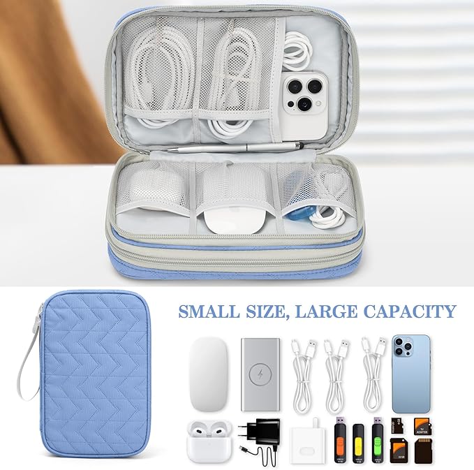 FYY Electronic Organizer, Large Travel Cable Organizer Bag Pouch Electronic - Image 6