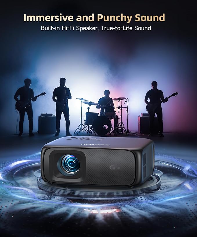 Smart Projector with WiFi and Bluetooth, SOPYOU Portable Outdoor Projector 4K - Image 8