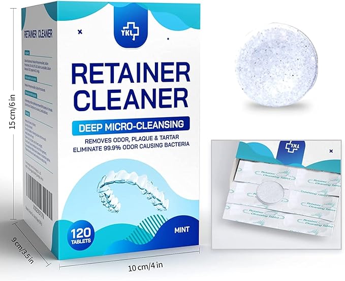 Y-Kelin Retainer and Denture Cleaner 120 Tablets - Image 2