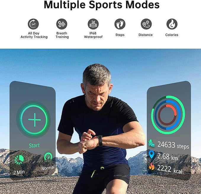 Sunorshop Health Fitness Tracker, Smart Watch - Image 4