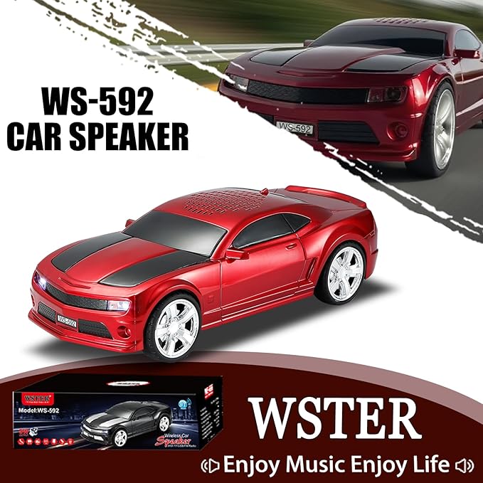 WSTER WS-592 Supercar Design Bluetooth Replica Speaker – Portable Car Model - Image 2
