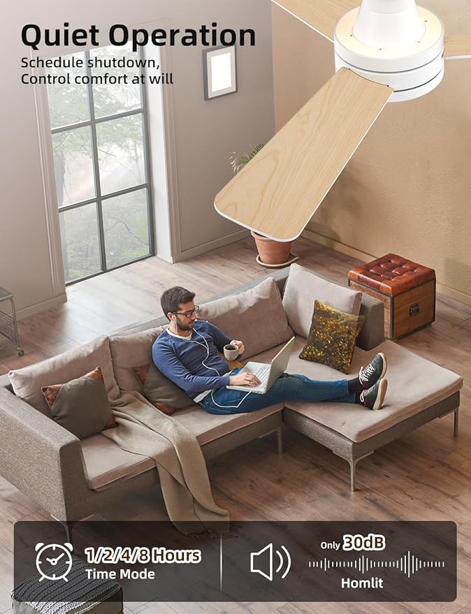 Homlit 42" RGB Ceiling Fan - Image 7