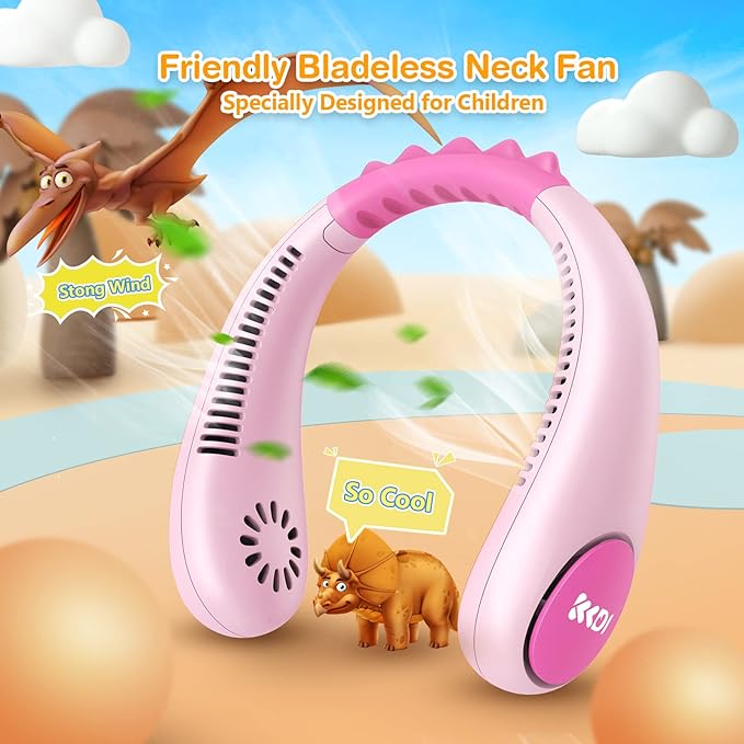 Kids Neck Fan, Portable Bladeless Fans - Image 2