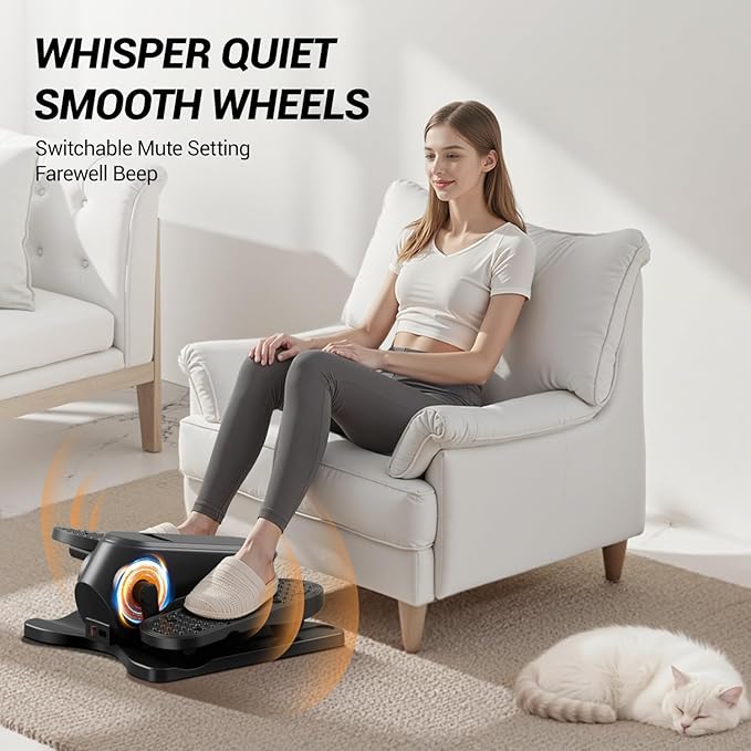 Under Desk Elliptical Machine, Electric Seated Pedal Exerciser, Min Leg - Image 5