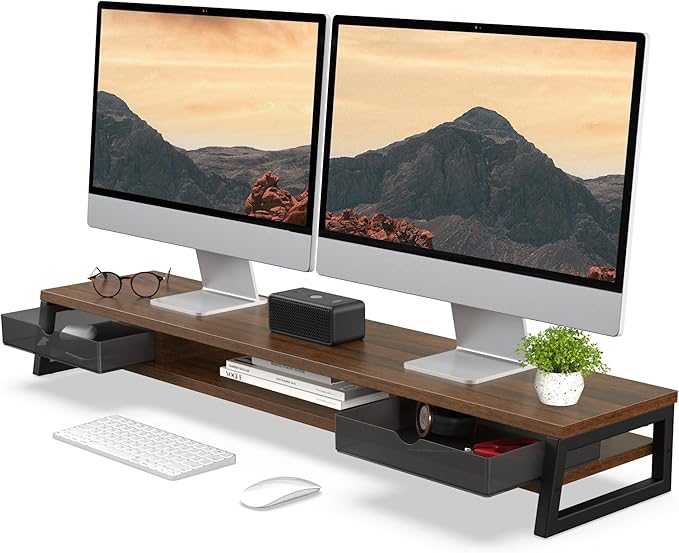 Fenge Dual Monitor Stand, Monitor Riser by Fenge