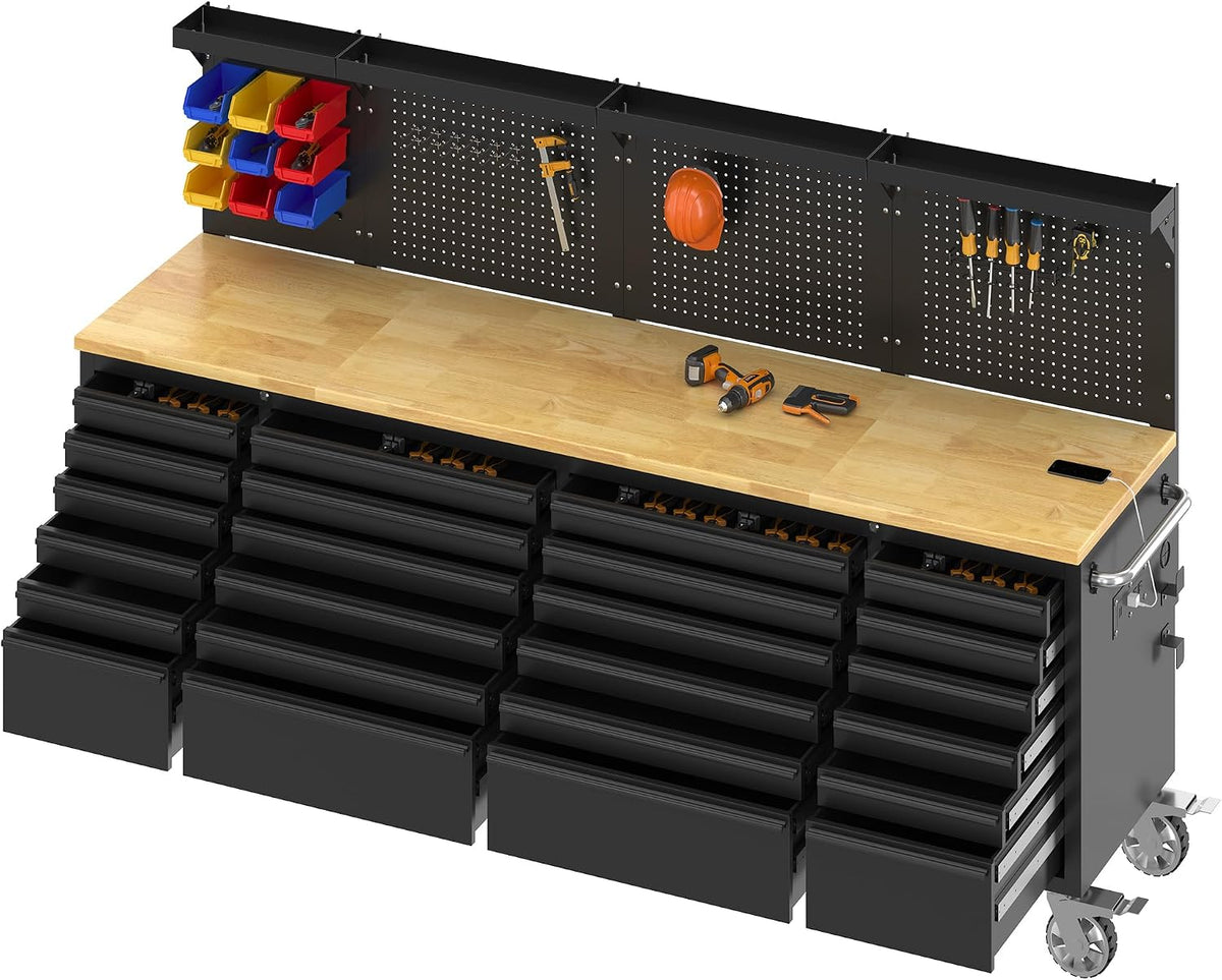 specraft 96-inch rolling tool chest with 24 drawers, main product view