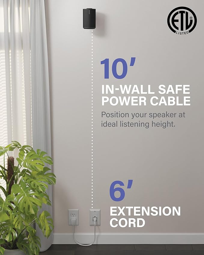 SANUS Speaker Wall Mount + Power Kit - Image 5